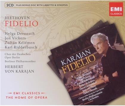 Vickers, Helga Dernesch, Ludwig van Beethoven (1770-1827) & Herbert von Karajan - Fidelio (3 CDs)