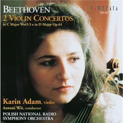 Adam Karin / Polish National Rso & Ludwig van Beethoven (1770-1827) - 2 Violin Concertos