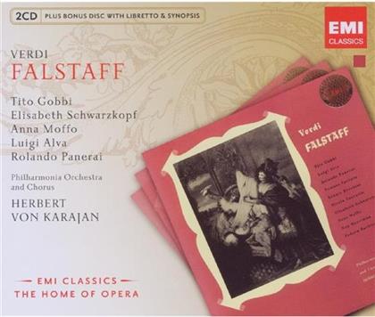 Tito Gobbi, Elisabeth Schwarzkopf, Giuseppe Verdi (1813-1901) & Herbert von Karajan - Falstaff (3 CDs)
