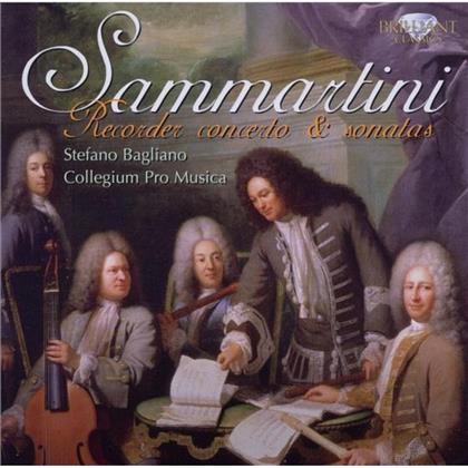 Stefano Bagliano & Giovanni Battista Sammartini (1700-1775) - Blockflöten Konzerte & Sonaten