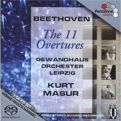 Masur Kurt / Gewandhausorchester Leipzig & Ludwig van Beethoven (1770-1827) - 11 Overturen (2 SACDs)