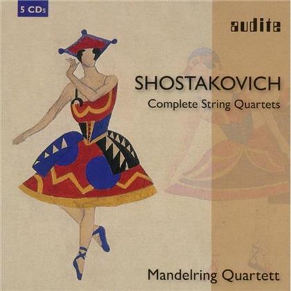 Mandelring Quartett & Dimitri Schostakowitsch (1906-1975) - Sämtl.Streichquartette (5 CDs)