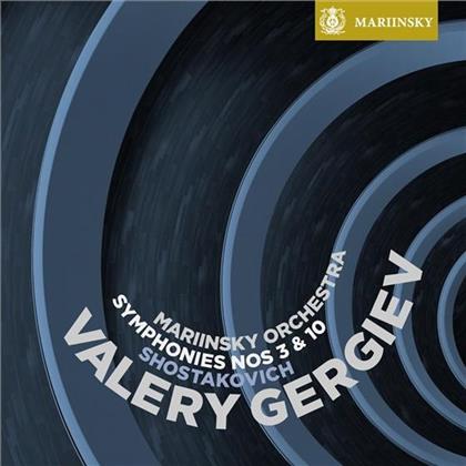 Gergiev Valery / Mariinsky Orchestra & Dimitri Schostakowitsch (1906-1975) - Sinfonien 3 & 10 (SACD)