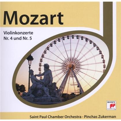 Pinchas Zukerman & Wolfgang Amadeus Mozart (1756-1791) - Esprit - Violinkonzerte 4+5