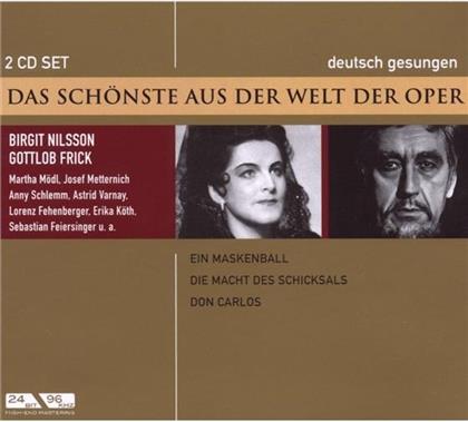 Nilsson Birgit / Frick / Mödl / Mettern. & --- - Das Schoenste Aus Der Welt Der Oper (2 CDs)