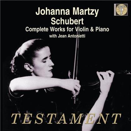 Martzy Johanna / Antonietti Jean & Franz Schubert (1797-1828) - Duett Fuer Violine & Klavier D574 (2 CD)