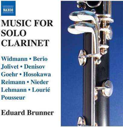 Eduard Brunner & Reimann/Lourie/Jolivet/Pousseur/Berio - Werke Für Klarinette Solo
