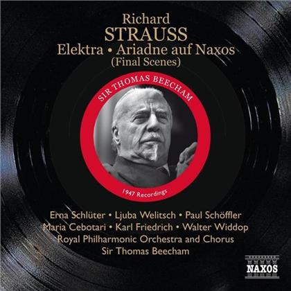 Beecham Sir Thomas / Schlüter / Welitsch & Richard Strauss (1864-1949) - Schlussszenen Elektra / Ariadne - 1947