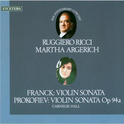 Argerich Martha / Ricci Ruggiero & Bach / Franck / Paganini / Prokofieff - Bach, Franck, Paganini, Prokofieff