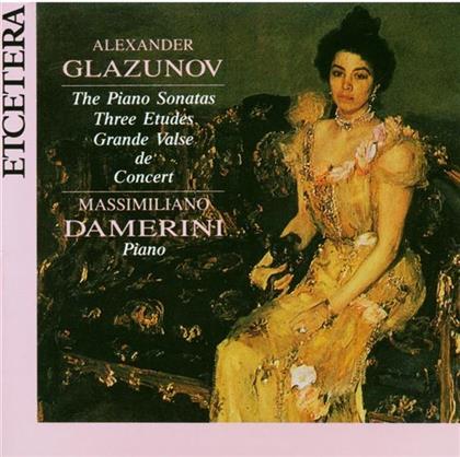 Massimiliano Damerini & Alexander Konstantinowitsch Glasunow (1865-1936) - Etude Op31/1-3, Grande Valse De Concert