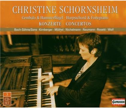 Christine Schornsheim & Krinberger / Rosetti - Klavierkonzerte (3 CDs)