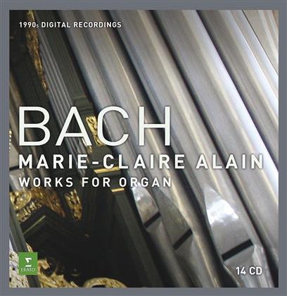 Marie-Claire Alain & Johann Sebastian Bach (1685-1750) - Complete Organworks (14 CDs)