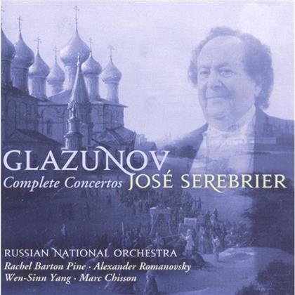 Pine/ Romanovsky & Alexander Konstantinowitsch Glasunow (1865-1936) - Complete Concertos (2 CDs)