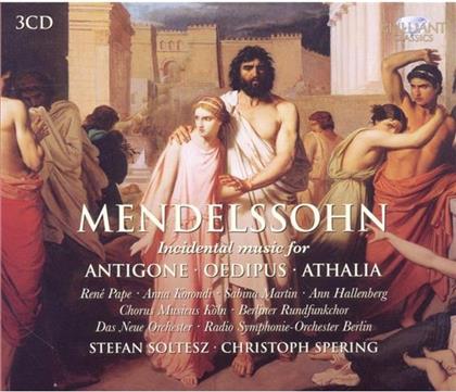 Pape / Korondi / Nartin & Felix Mendelssohn-Bartholdy (1809-1847) - Antigone / Oedipus / Athalia (3 CDs)