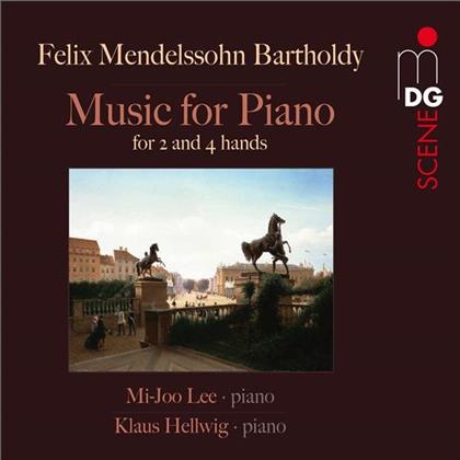 Lee Mi-Joo / Hellwig Klaus & Felix Mendelssohn-Bartholdy (1809-1847) - Piano Music For 2 And 4 Hands (SACD)