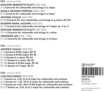 Lucia Swarts & Vivaldi Antonio / Bocherini Luigi - Italian Concertos & Sonatas (3 CDs)
