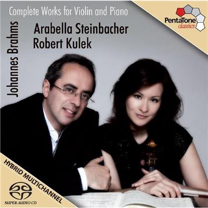 Steinbacher Arabella / Kulek Robert & Johannes Brahms (1833-1897) - Complete Works For Violin And Piano (SACD)