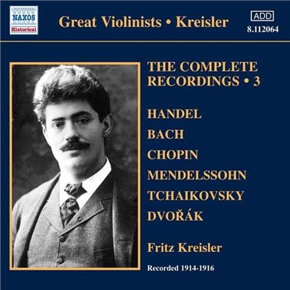 Kreisler & --- - Complete Solo Recordings 3
