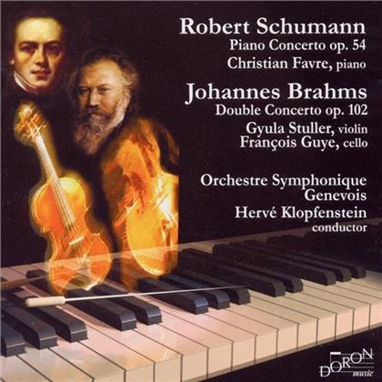 Favre / Stuller / Guye / Orch.Gen & Brahms/Schumann - Piano Concerto / Double Concert