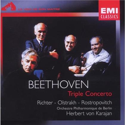 Richter / Oistrakh / Rostropovitsch & Ludwig van Beethoven (1770-1827) - Triple Concerto / Son.Piano 17