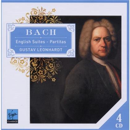 Gustav Leonhardt & Johann Sebastian Bach (1685-1750) - English Suites & Partitas (4 CD)
