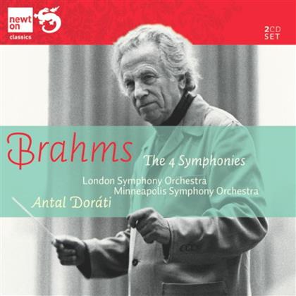 Johannes Brahms (1833-1897), Antal Doráti (1906-1988), The London Symphony Orchestra & Minneapolis Symphony Orchestra - Sinfonien 1-4 (2 CDs)