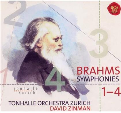 Zinman David / Tonhalle Orchester Zürich & Johannes Brahms (1833-1897) - Symphonies 1-4 (3 CD)