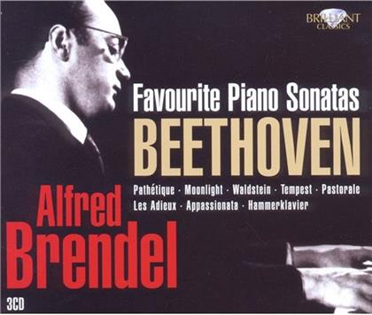 Alfred Brendel & Ludwig van Beethoven (1770-1827) - Favorite Piano Sonatas (3 CDs)