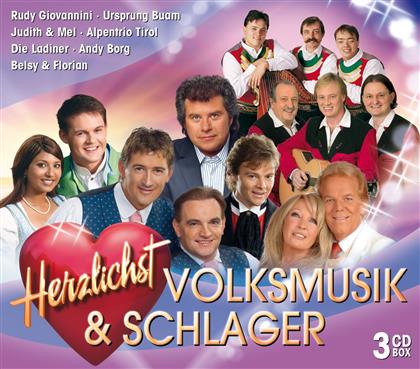 Herzlichst - Volksmusik & Schlager - Various (3 CDs)
