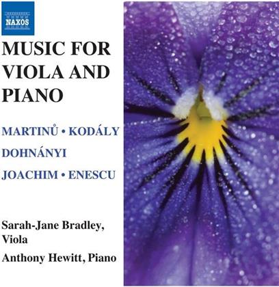 Bradley Sara-Jane / Hewitt Anthony & Bohuslav Martinu (1890-1959) - Werke Für Viola & Klavier