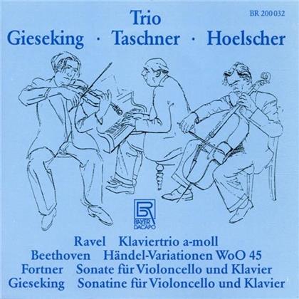 Gieseking (Klavier), Taschner & Wolfgang Fortner (1907-1987) - Sonate Fuer Cello & Klavier