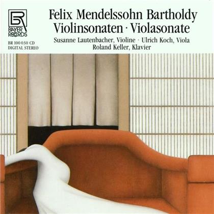 Lautenbacher Susanne / Koch / Keller & Felix Mendelssohn-Bartholdy (1809-1847) - Violinsonaten / Violasonate