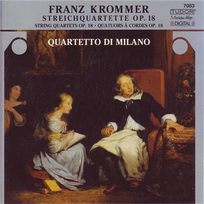 Quartetto Di Milano & Krommer - 3 Streichquartette Op.18