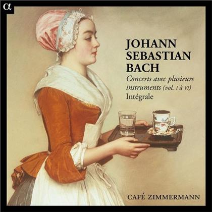 Café Zimmermann & Johann Sebastian Bach (1685-1750) - Konzerte Mit Mehrere Instrumenten (6 CD)