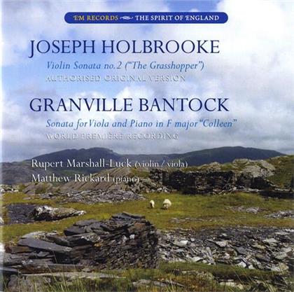 Marshall-Luck Rupert / Rickerd Matthew, Sir Granville Bantock & Joseph Holbrooke - Sonate Fuer Bratsche & Klavier
