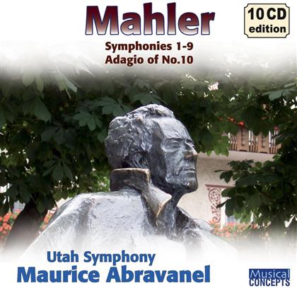 Gustav Mahler (1860-1911), Maurice Abravanel & Utah Symphony - Symphonies 1-9 (10 CDs)