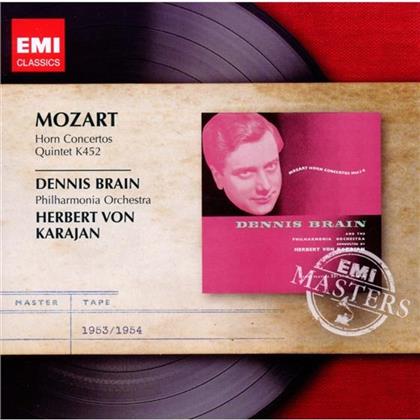 Wolfgang Amadeus Mozart (1756-1791), Herbert von Karajan, Dennis Brain & Philharmonia Orchestra - Hornkonzerte / Hornquintett