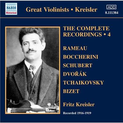 Fritz Kreisler (1875-1962) & Rameau / Boccherini / Schubert /Dvorak/+ - Complete Recordings 4