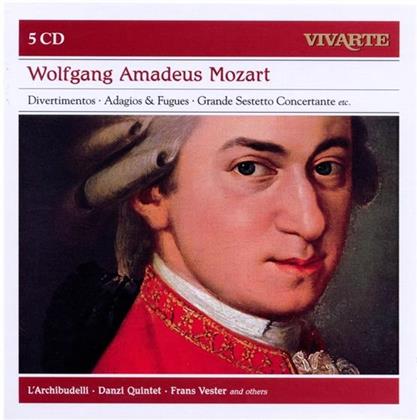 L'Archibudelli & Wolfgang Amadeus Mozart (1756-1791) - Divertimentos; Adagios & Fugues (5 CDs)