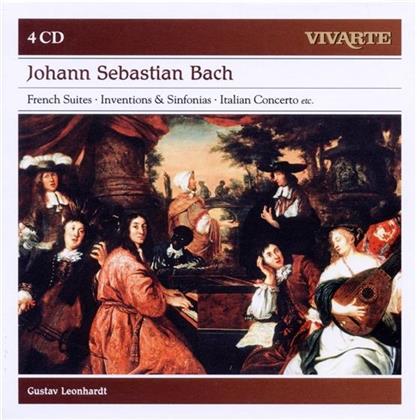 Gustav Leonhardt & Johann Sebastian Bach (1685-1750) - French Suites; Inventions & Sinfonias (4 CDs)