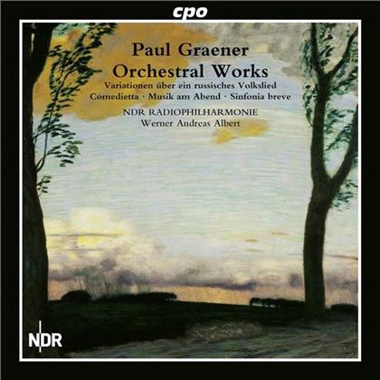 Werner Andreas / Po Ndr Hannover & Paul Graener (1872-1944) - Werk Fuer Orchester, Das Vol 1