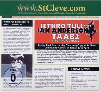 Ian Anderson (Jethro Tull) - Thick As A Brick 2 (CD + DVD)