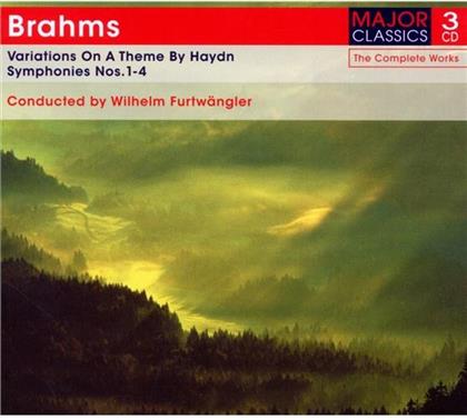 William Furtwängler & Johannes Brahms (1833-1897) - Symphonies Nos.1-4-Cond. (3 CDs)