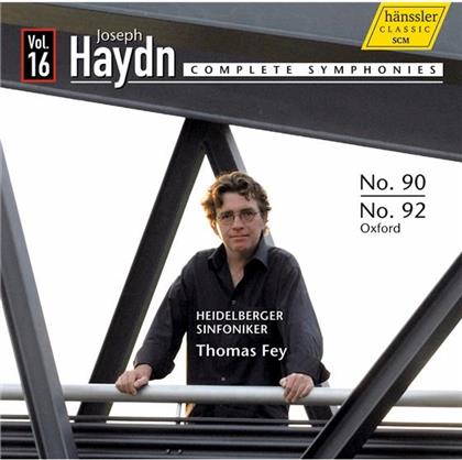 Fey Thomas / Heidelberger Sinfoniker & Joseph Haydn (1732-1809) - Complete Symph. Vol. 16 - 90, 92
