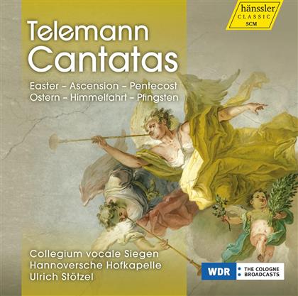 Stötzel Ulrich / Collegium Vocale Siegen & Georg Philipp Telemann (1681-1767) - Cantatas - Ostern - Pfingsten - Himmelf.