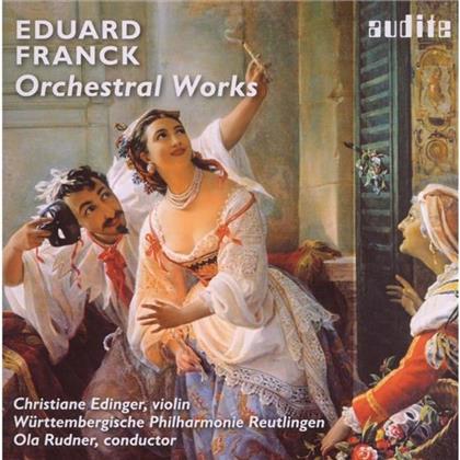 Edinger Christiane / Rudner Ola & Eduard Franck - Orchestral Works - Röm.Carne./Konz.Stück