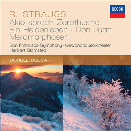 Herbert Blomstedt, Richard Strauss (1864-1949), San Francisco Symphony & Gewandhausorchester Leipzig - Also Sprach Zarathustra /Heldenleben (2 CDs)