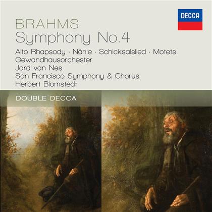 Jard van Nes & Johannes Brahms (1833-1897) - Symphony No. 4/Alto Rhapsody/U (2 CDs)