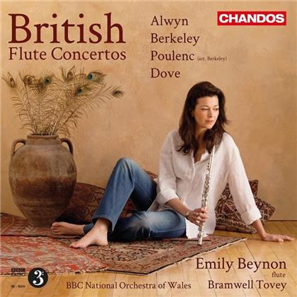 Beynon Emily / Tovey Bamwell / Bbc & Alwyn / Berkeley / Poulenc / Dove - British Flute Concertos