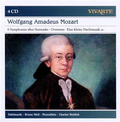 --- & Wolfgang Amadeus Mozart (1756-1791) - Symphonies; Overtures; Eine Kleine (4 CDs)